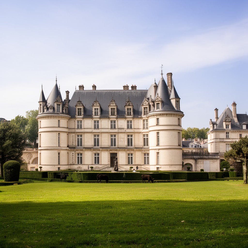 AI-generated illustration of Fontainebleau, France