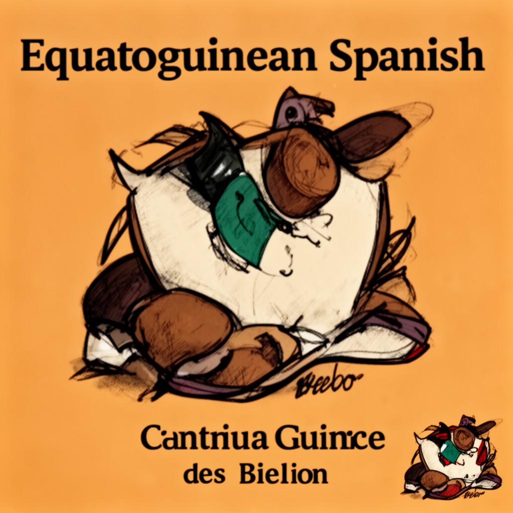 AI-generated illustration of Equatoguinean Spanish