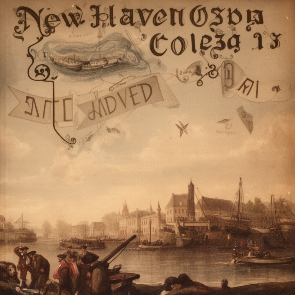 AI-generated illustration of New Haven Colony