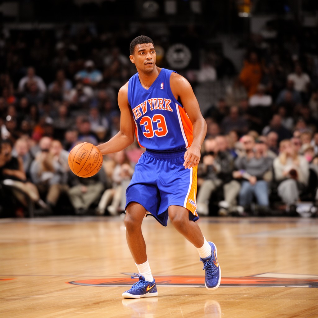 AI-generated illustration of Allan Houston