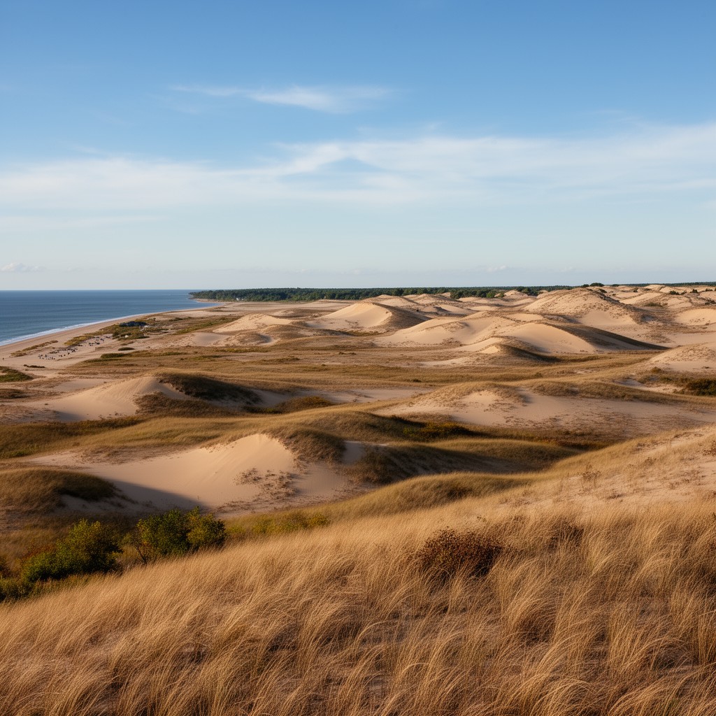 AI-generated illustration of Sandbanks Provincial Park