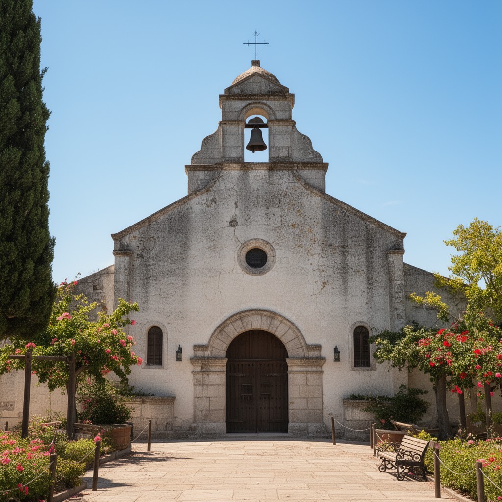 AI-generated illustration of Mission San Francisco de Asís