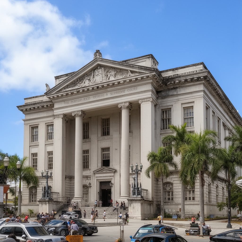 AI-generated illustration of Puerto Rico Supreme Court Building