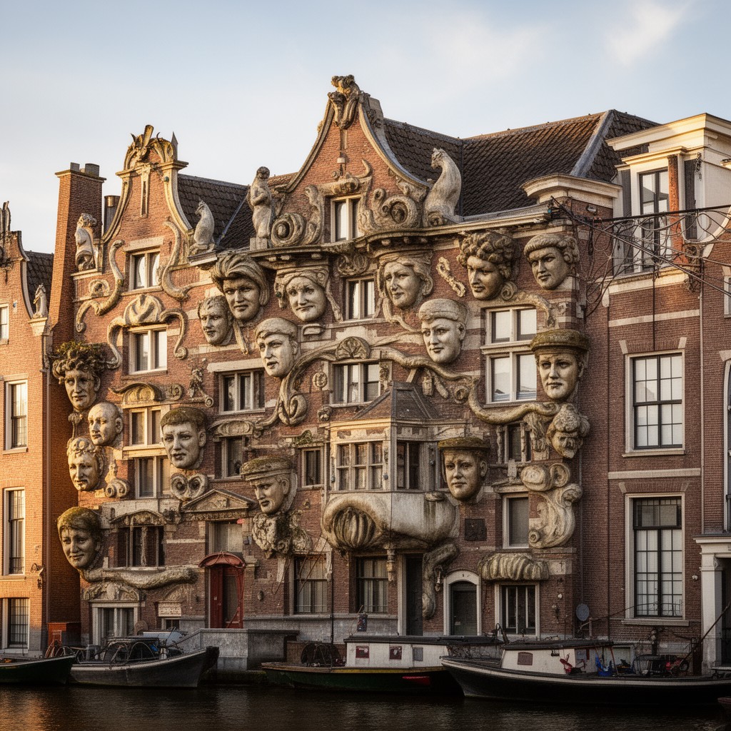 AI-generated illustration of House with the Heads