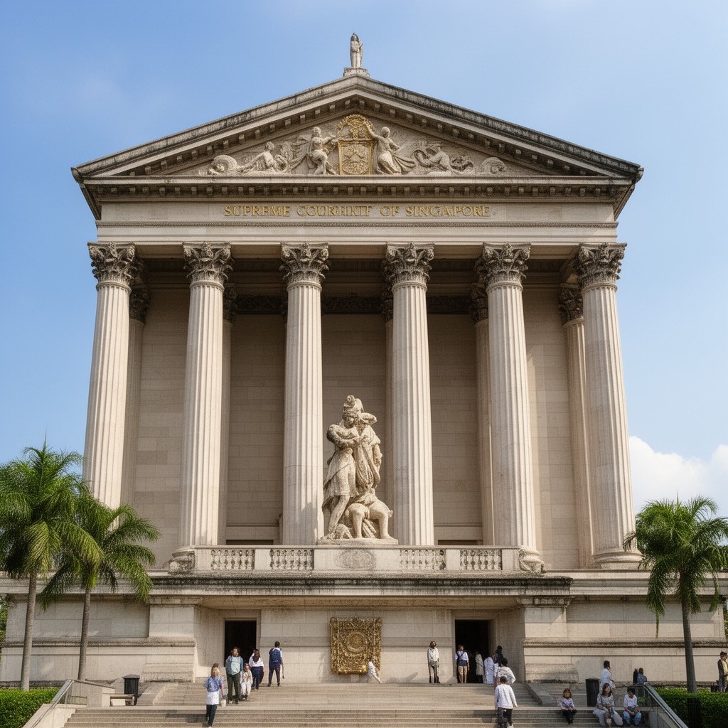 AI-generated illustration of Supreme Court of Singapore