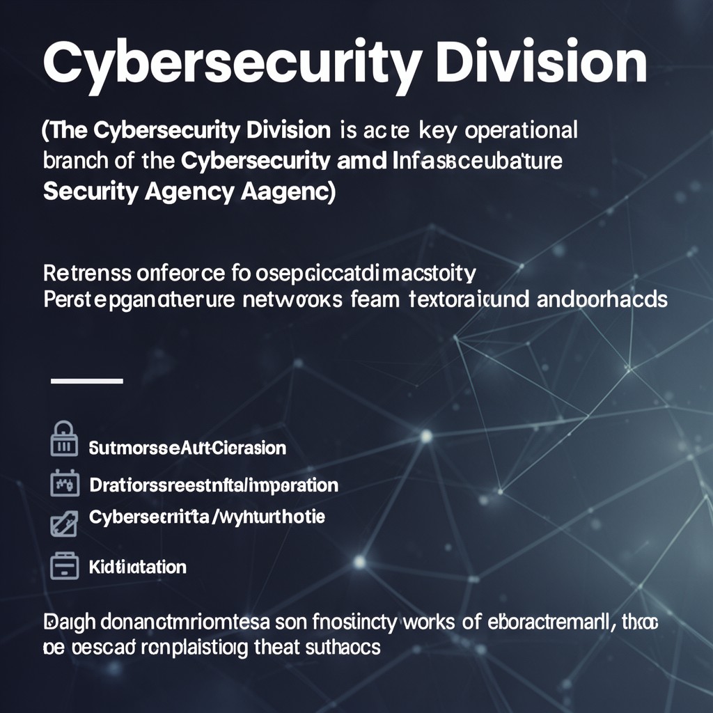AI-generated illustration of Cybersecurity Division
