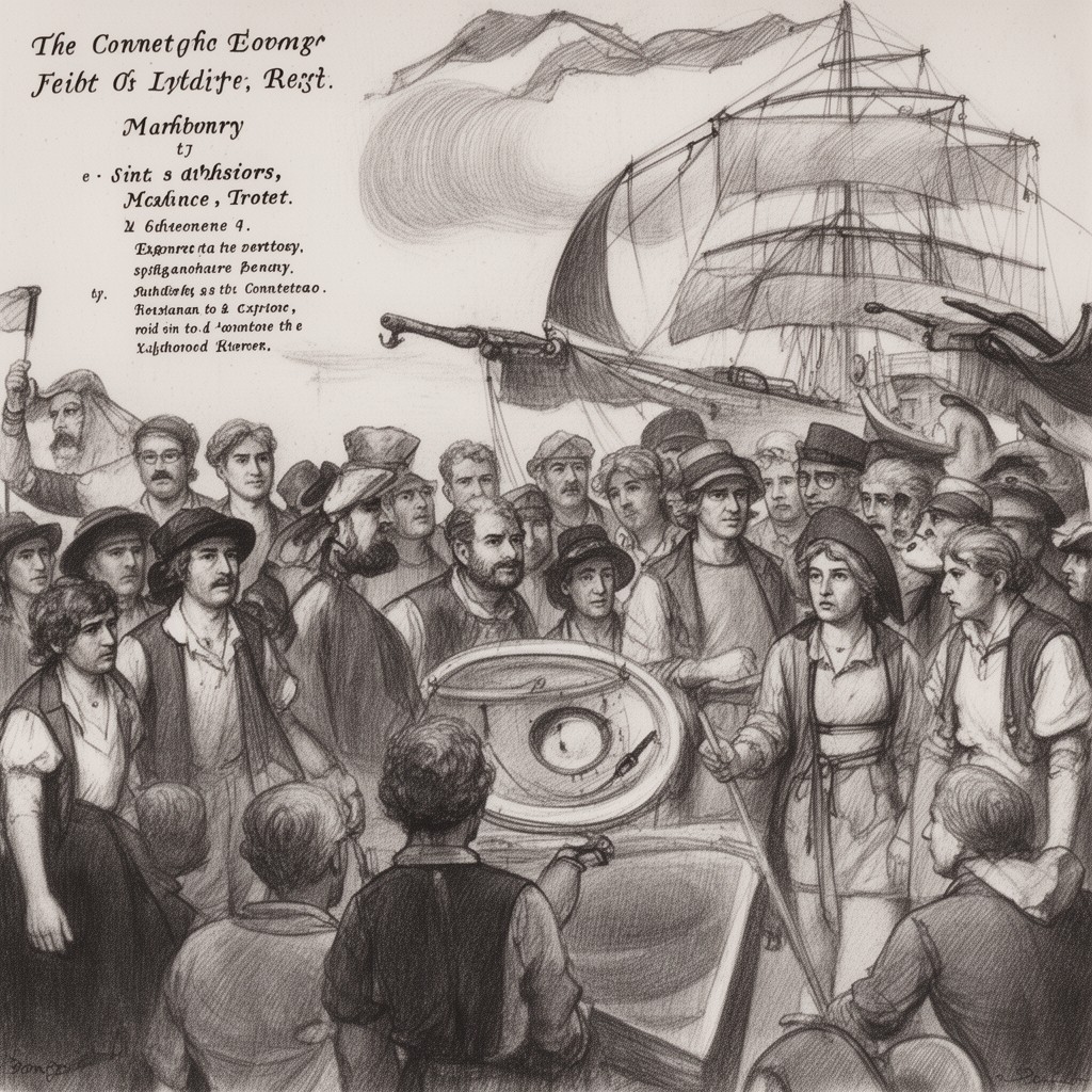 AI-generated illustration of Connecticut Sons of Liberty