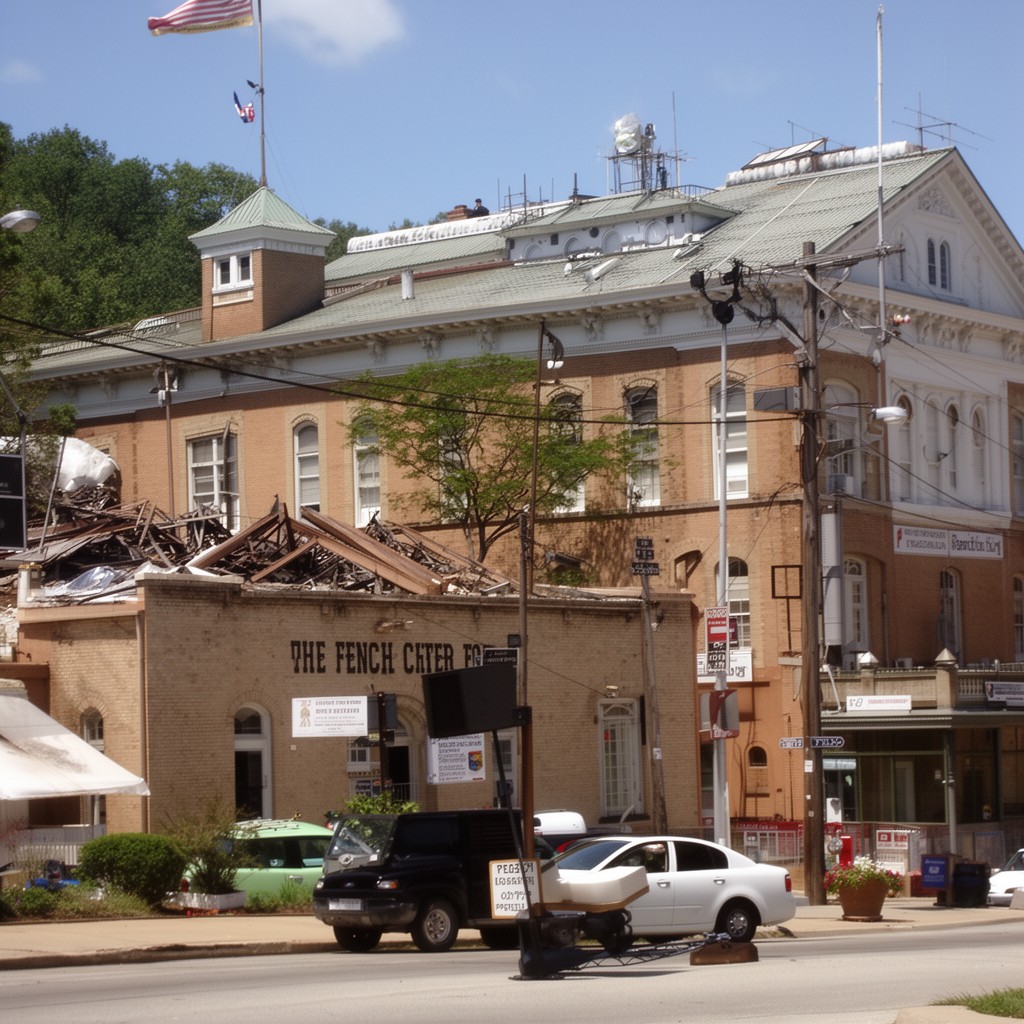 AI-generated illustration of French Lick, Indiana, United States