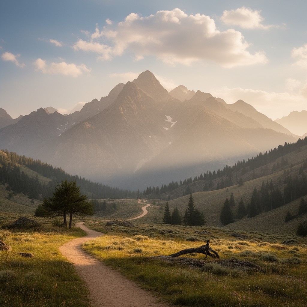 AI-generated illustration of Mormon Trail