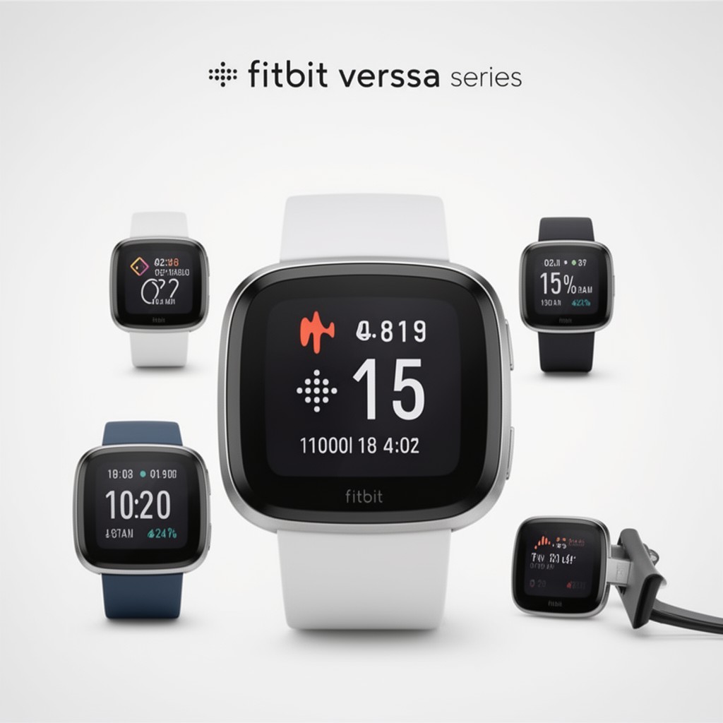 AI-generated illustration of Fitbit Versa series