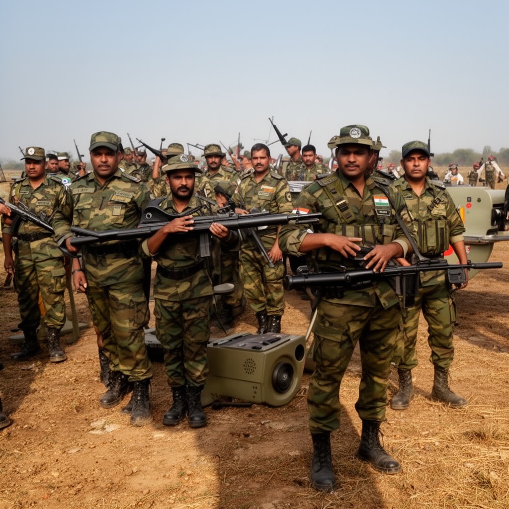 AI-generated illustration of Indian Army