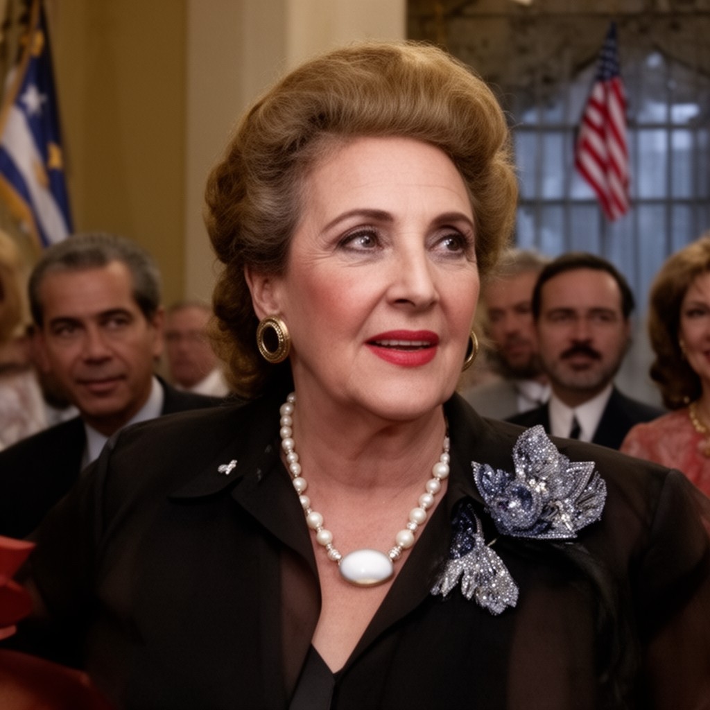 AI-generated illustration of Mirta Díaz-Balart