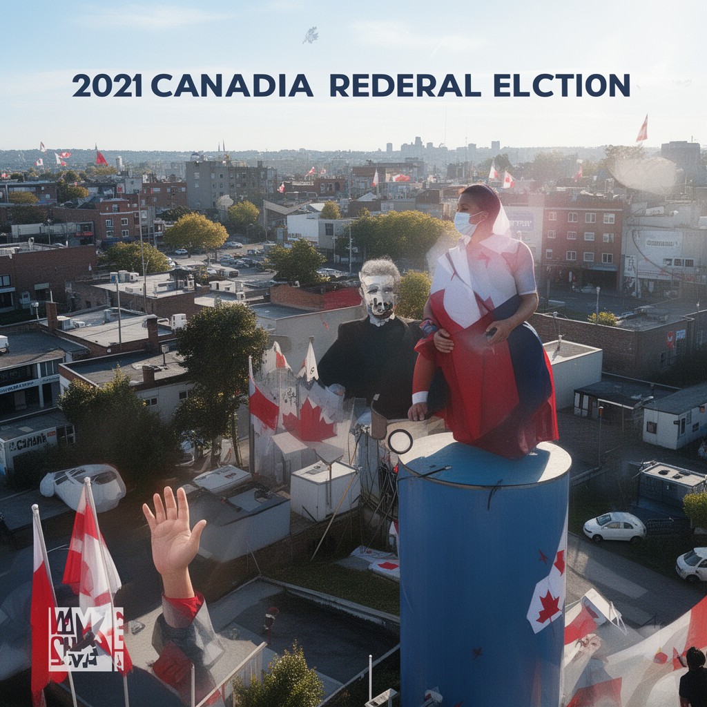 AI-generated illustration of 2021 Canadian federal election