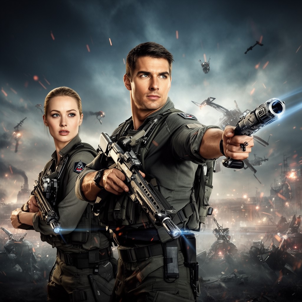 AI-generated illustration of Edge of Tomorrow