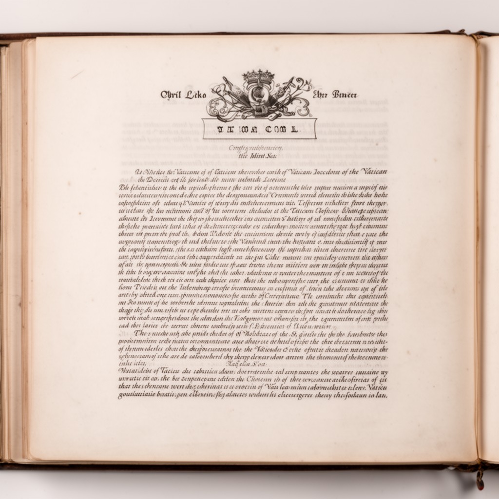 AI-generated illustration of Vatican civil law
