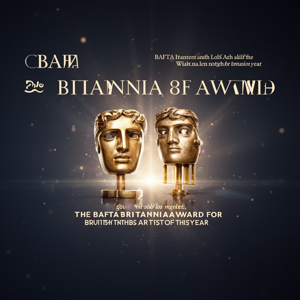 AI-generated illustration of BAFTA Britannia Award for British Artist of the Year