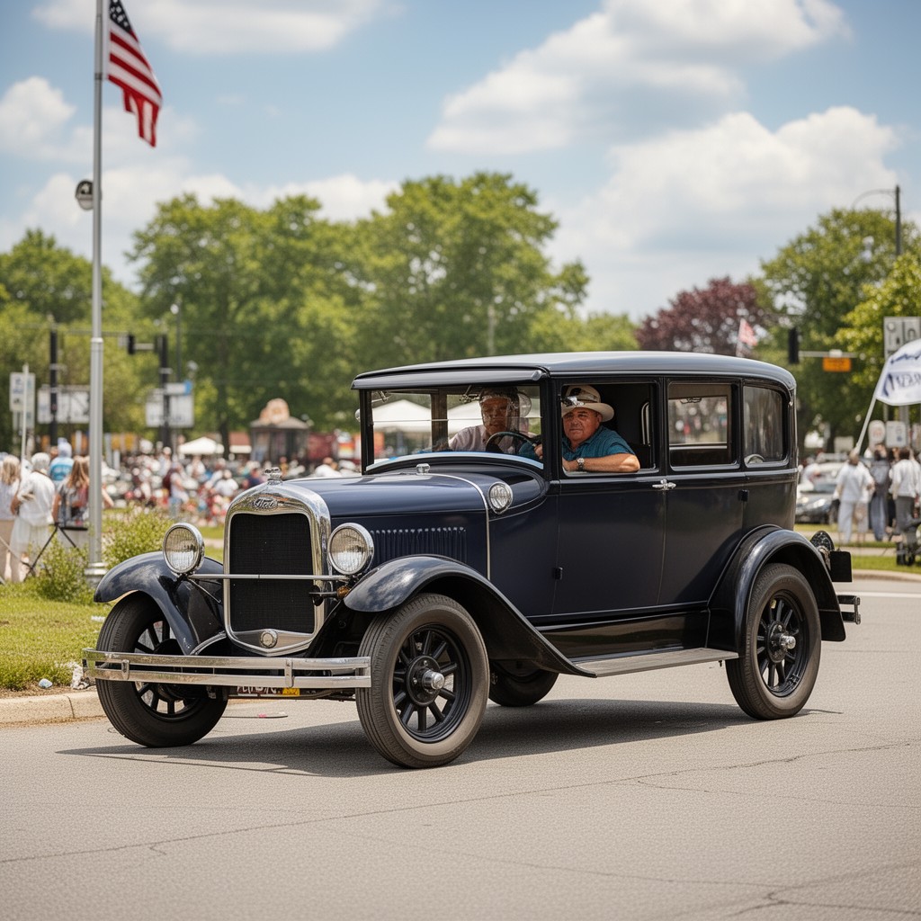 AI-generated illustration of Ford Model A (1927)