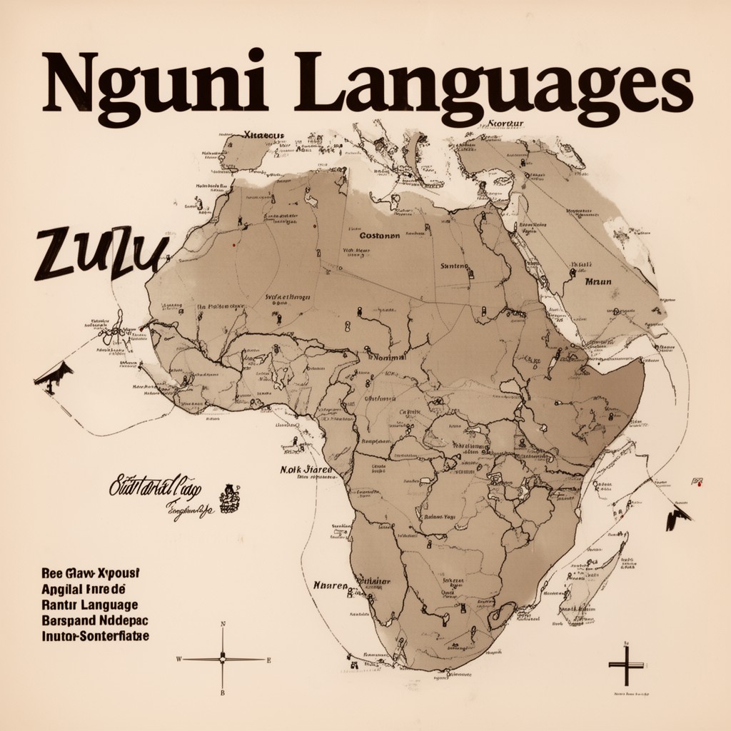 AI-generated illustration of Nguni languages