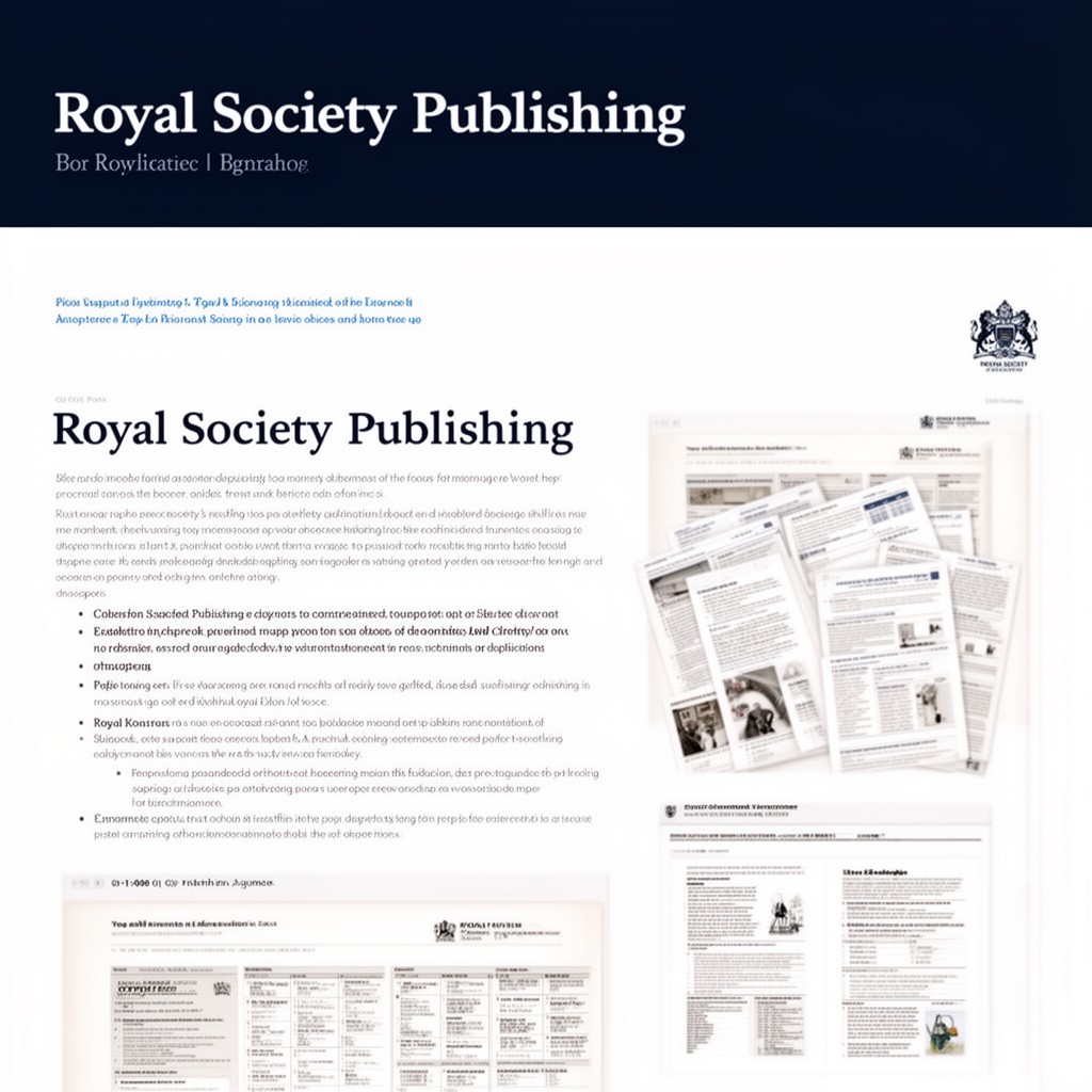 AI-generated illustration of Royal Society Publishing