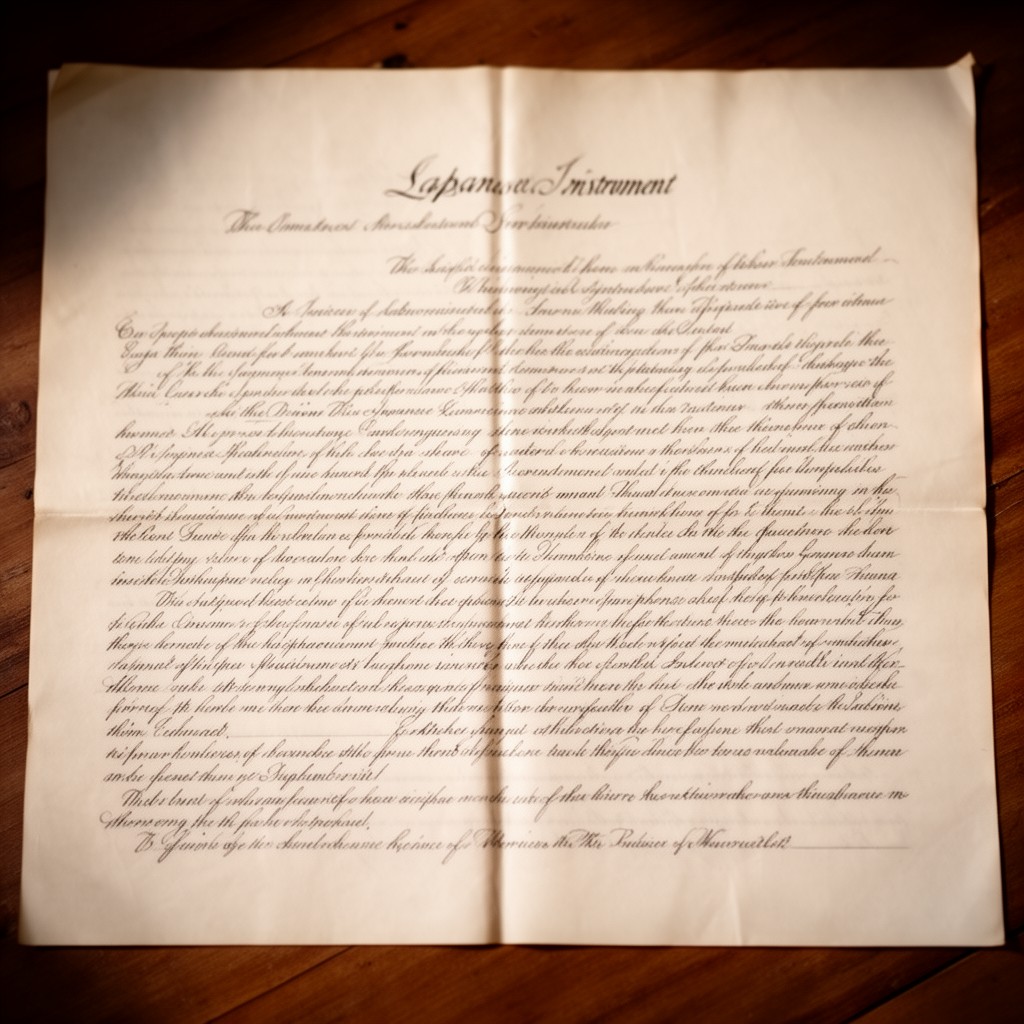 AI-generated illustration of Japanese Instrument of Surrender