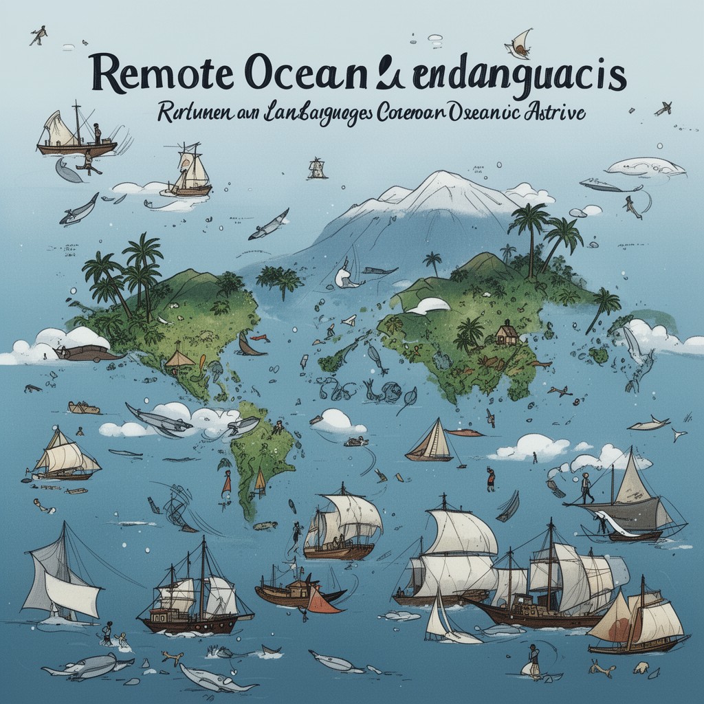AI-generated illustration of Remote Oceanic languages