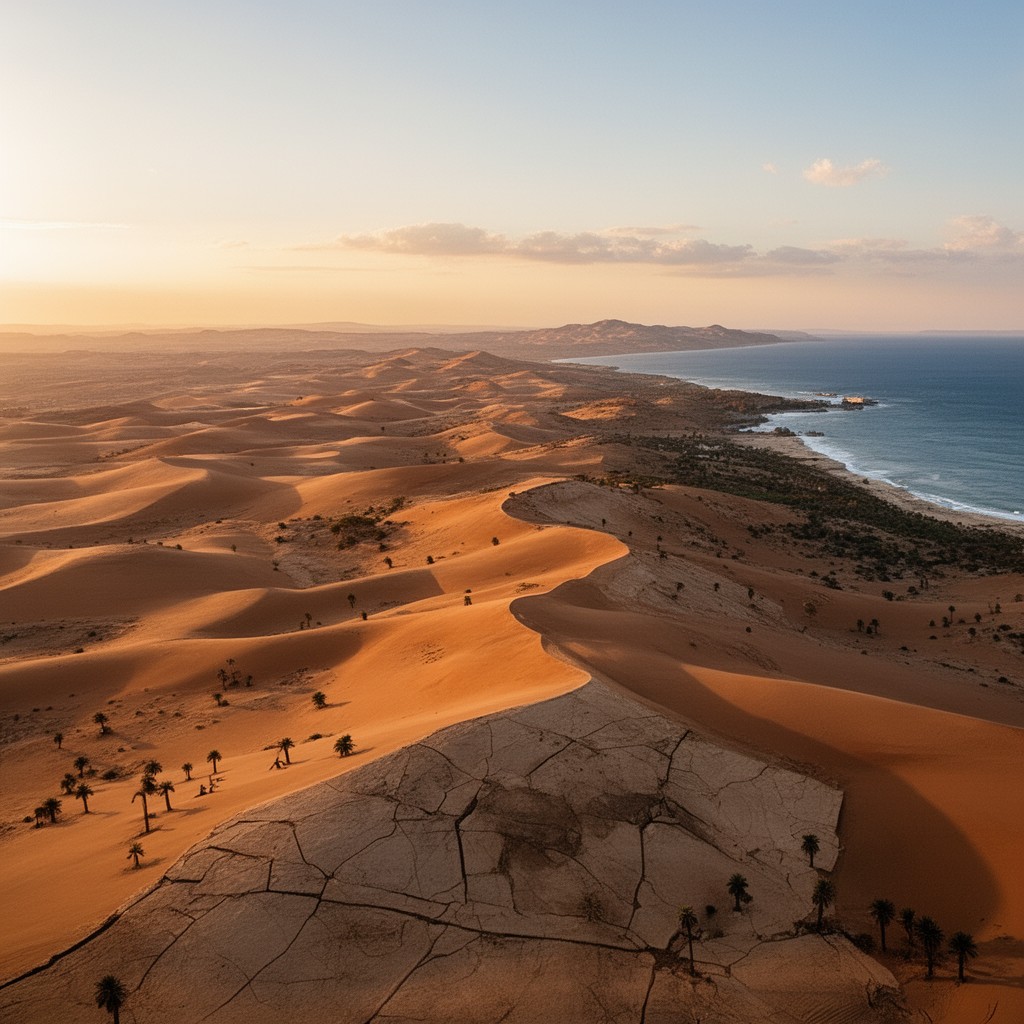 AI-generated illustration of North Africa