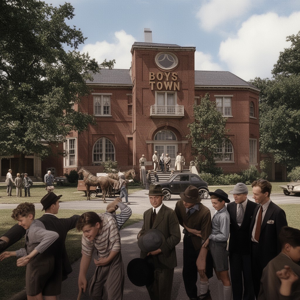 AI-generated illustration of Boys Town
