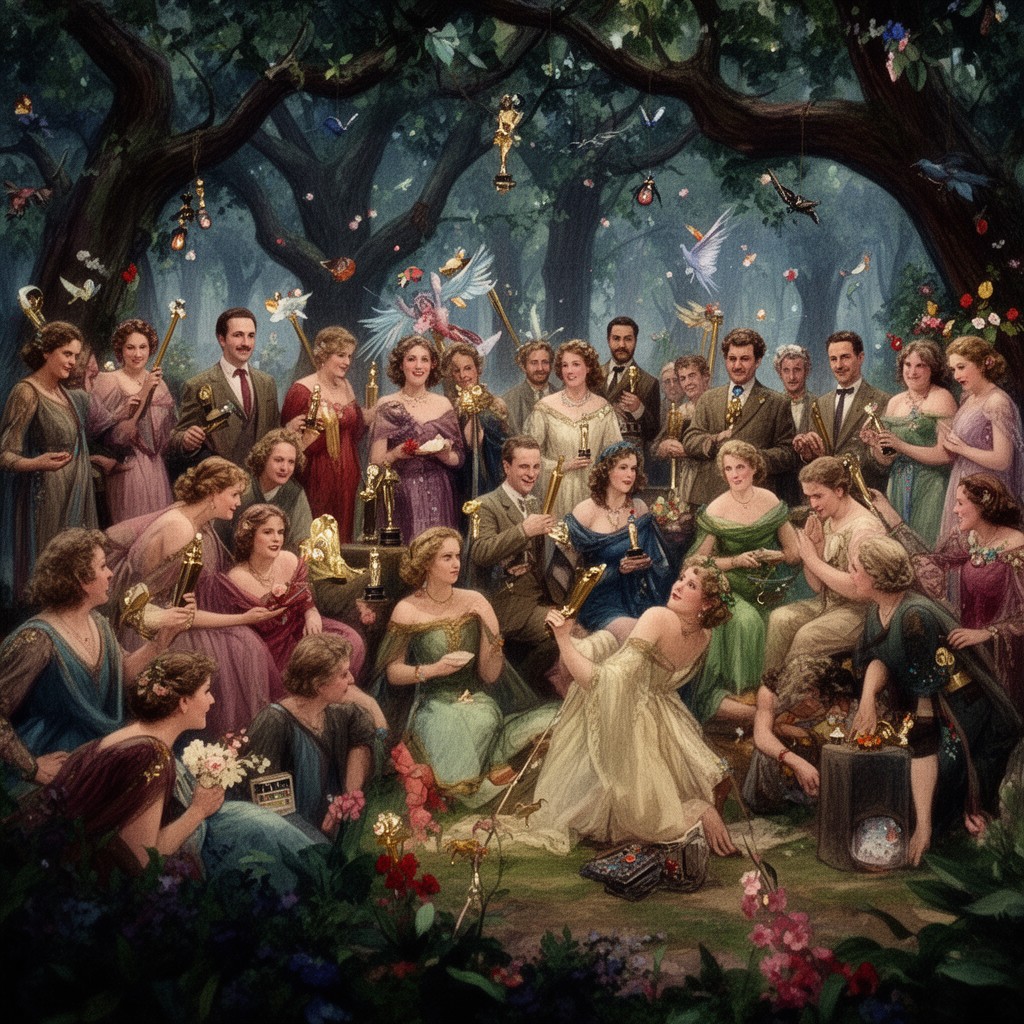 AI-generated illustration of A Midsummer Night's Dream (1935 film)