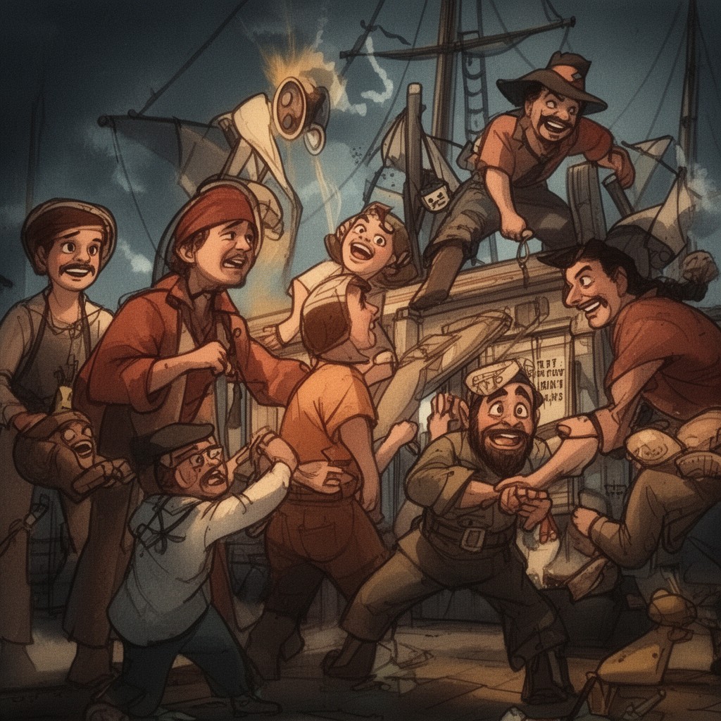 AI-generated illustration of Treasure Island (1934 film)
