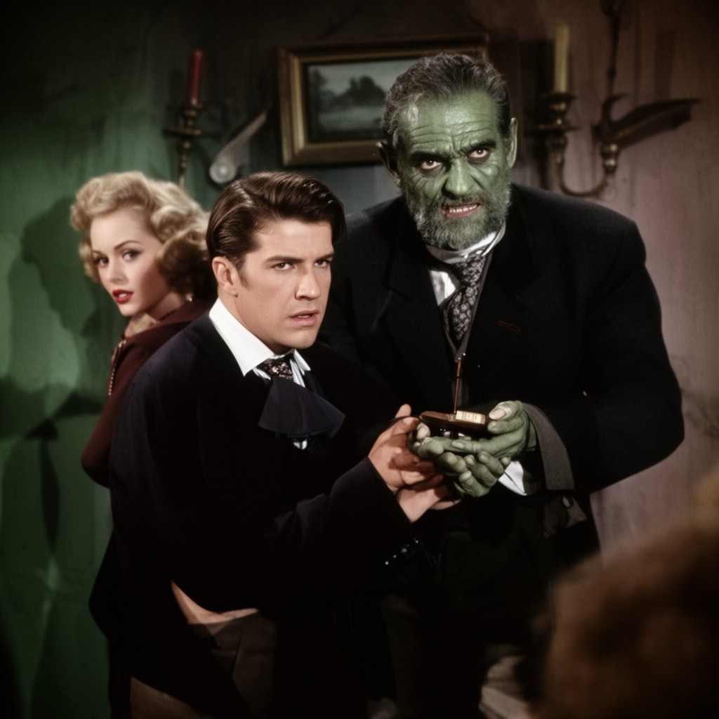 AI-generated illustration of Dr. Jekyll and Mr. Hyde (1941 film)
