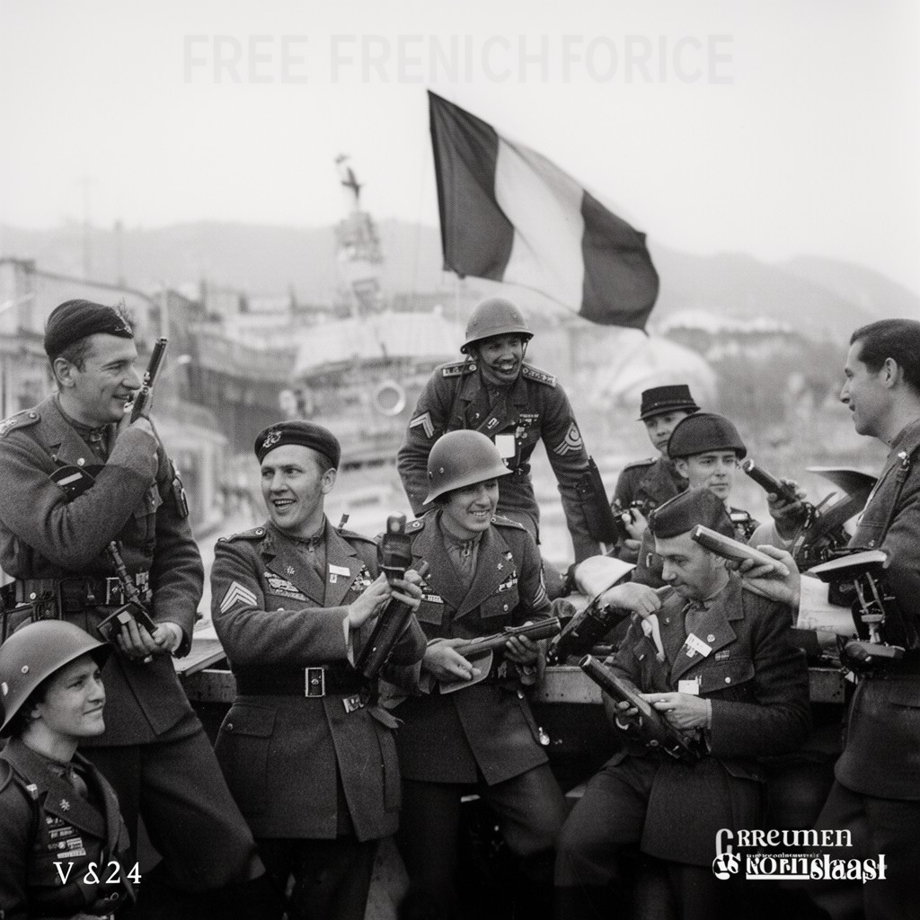 AI-generated illustration of Free French Forces