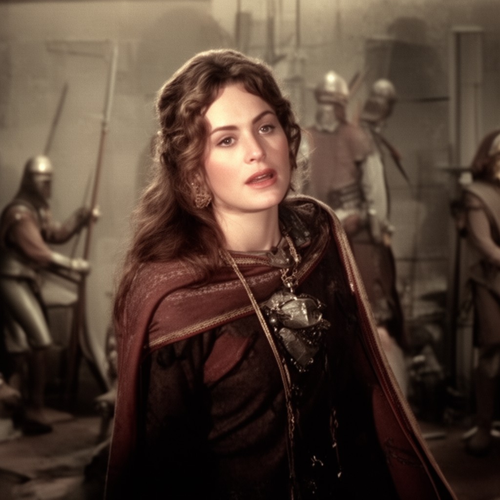 AI-generated illustration of Joan of Arc (1948 film)