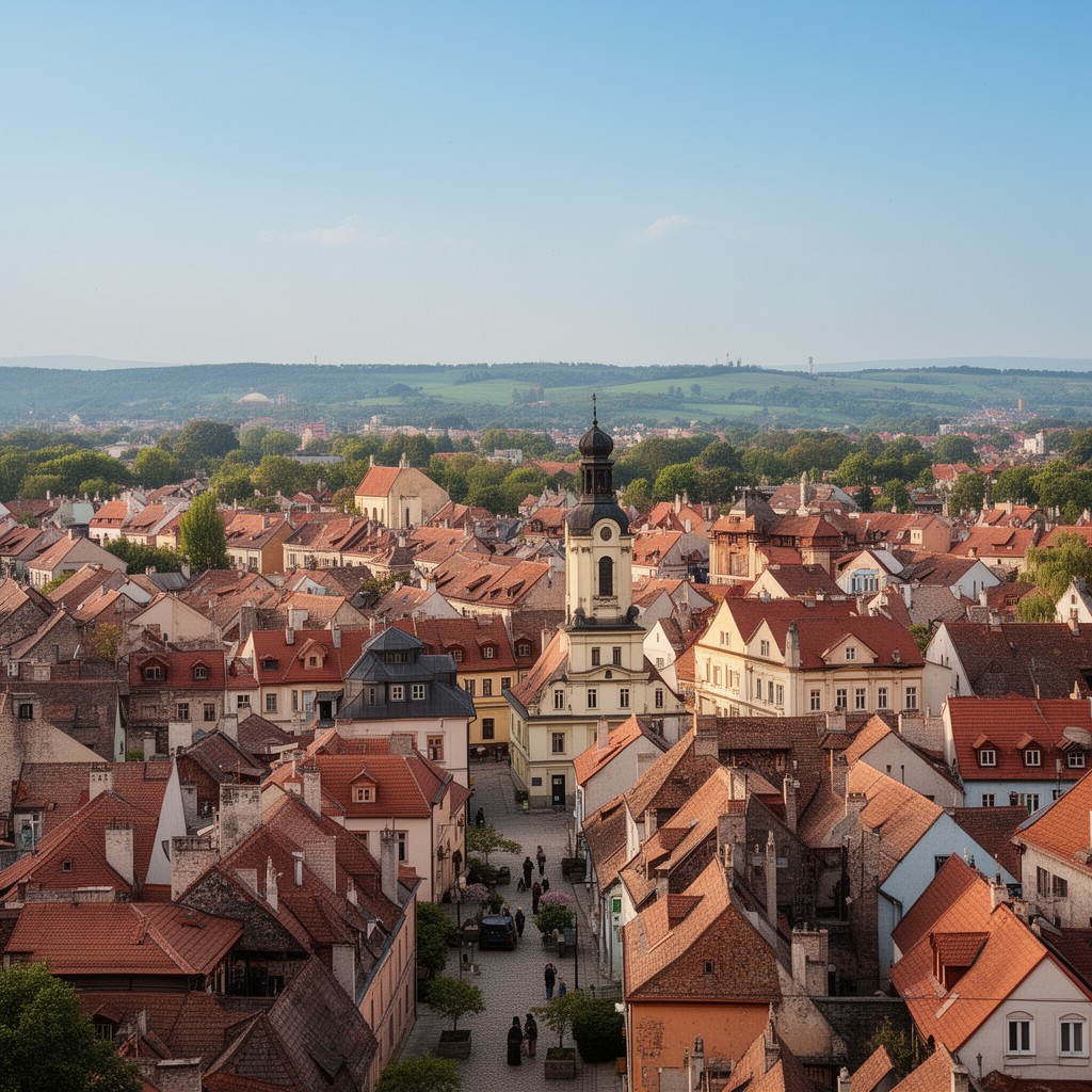 AI-generated illustration of Wadowice
