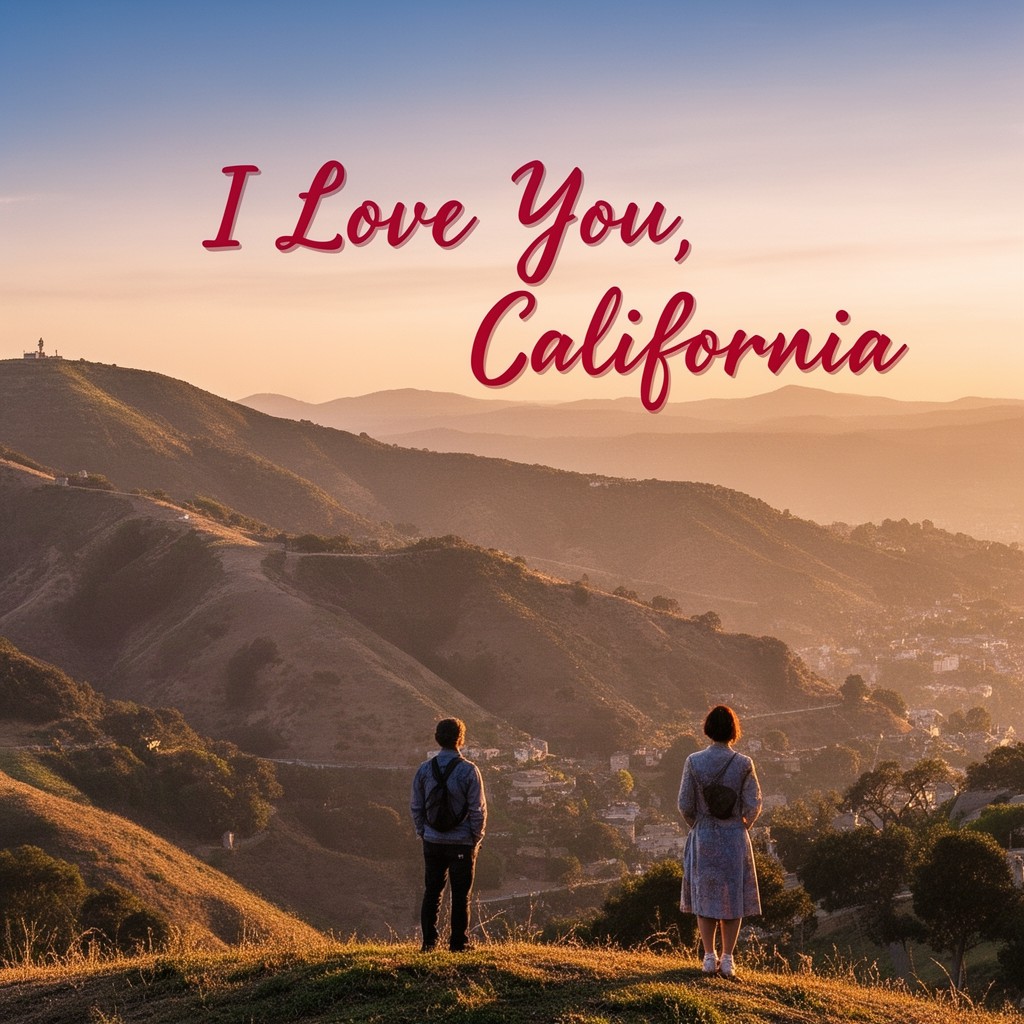 AI-generated illustration of I Love You, California