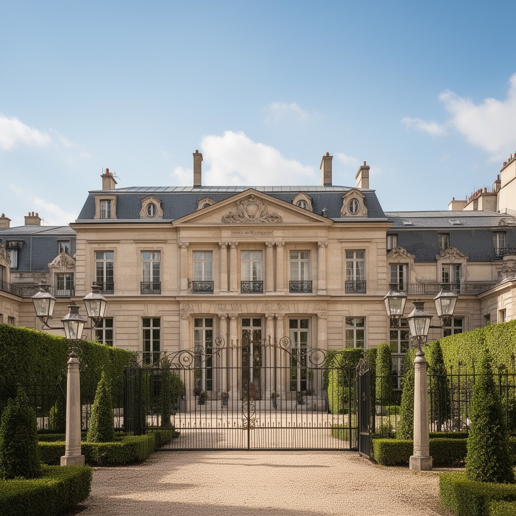 AI-generated illustration of Hôtel de Matignon
