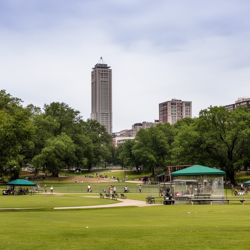 AI-generated illustration of Overton Park