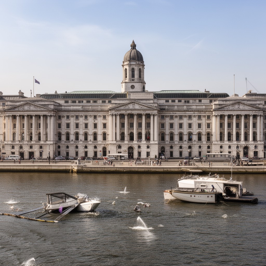 AI-generated illustration of Somerset House, London