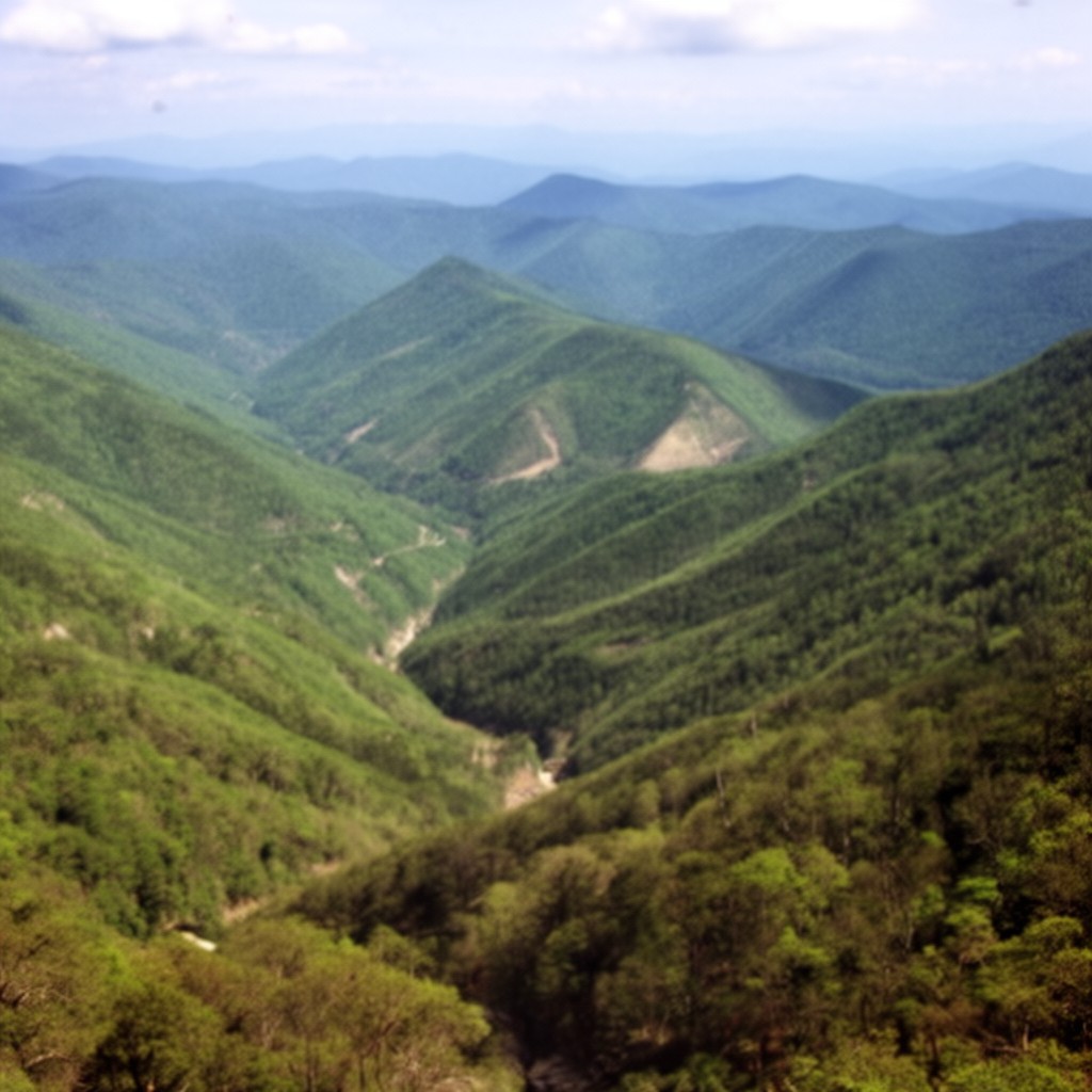 AI-generated illustration of Valley and Ridge Province