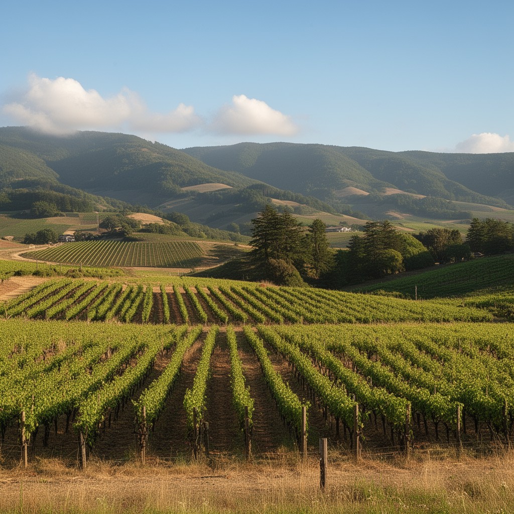 AI-generated illustration of Anderson Valley AVA