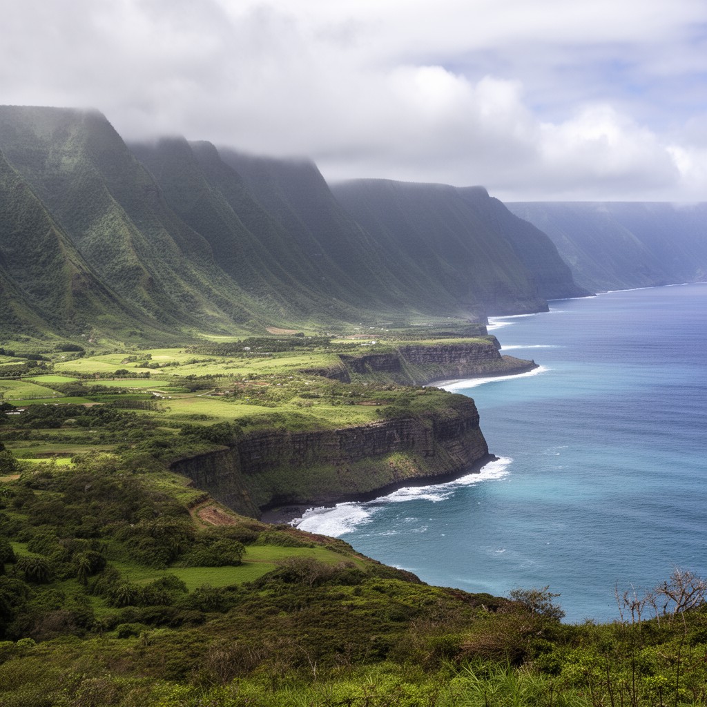 AI-generated illustration of Molokaʻi