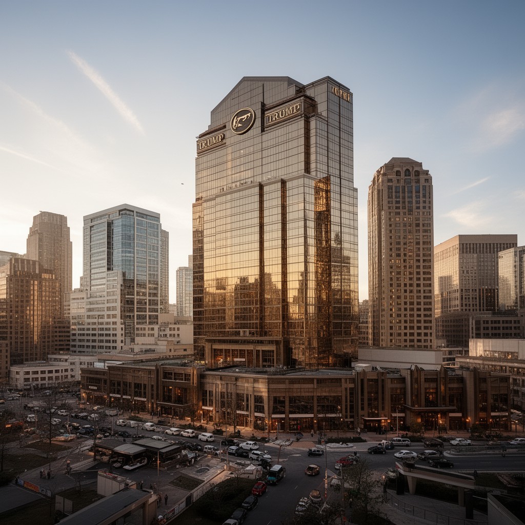 AI-generated illustration of Trump Hotels