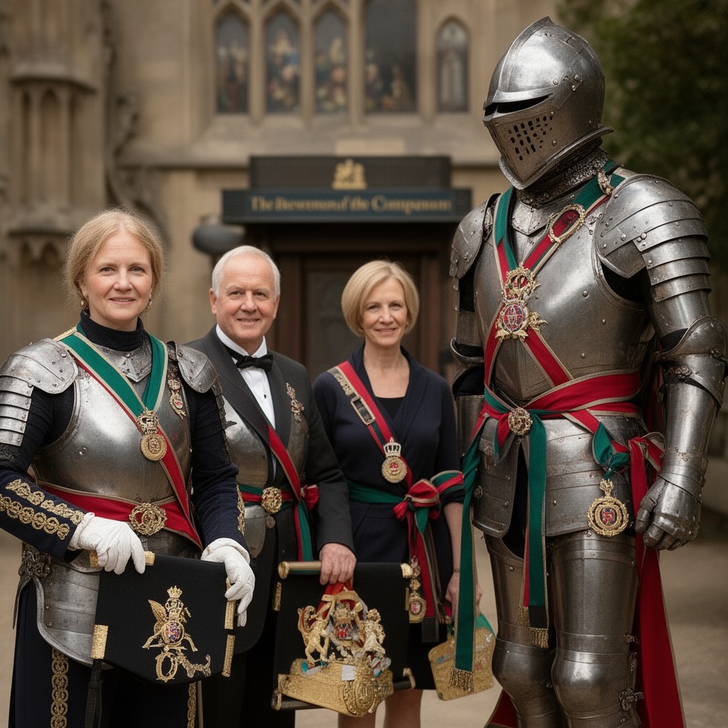 AI-generated illustration of Knights Companion of the Order of the Garter