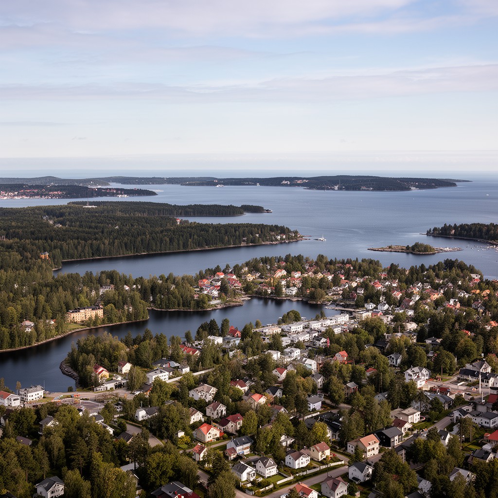 AI-generated illustration of Tyresö Municipality