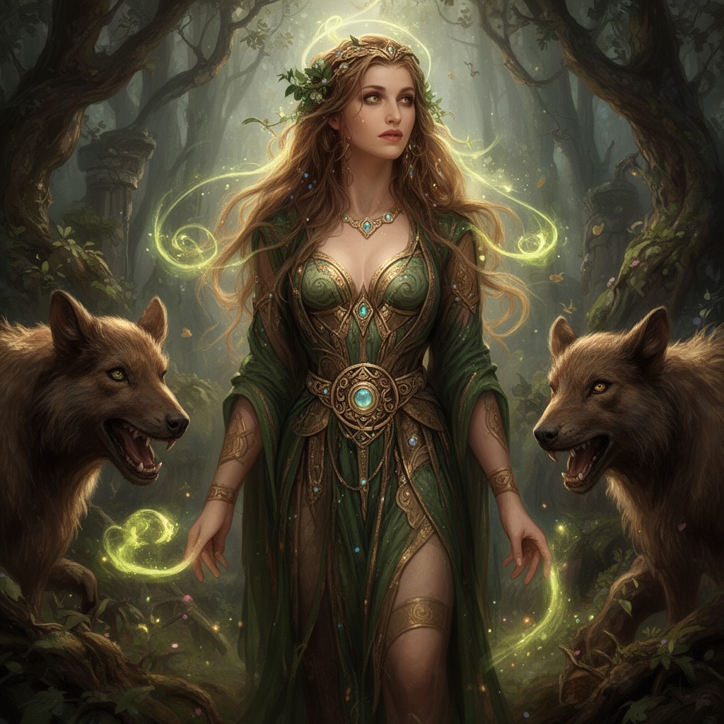 AI-generated illustration of Circe