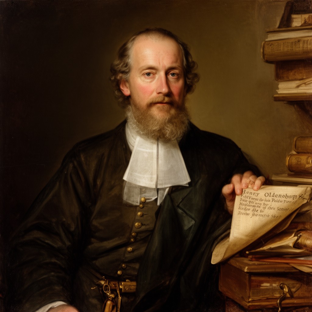 AI-generated illustration of Henry Oldenburg