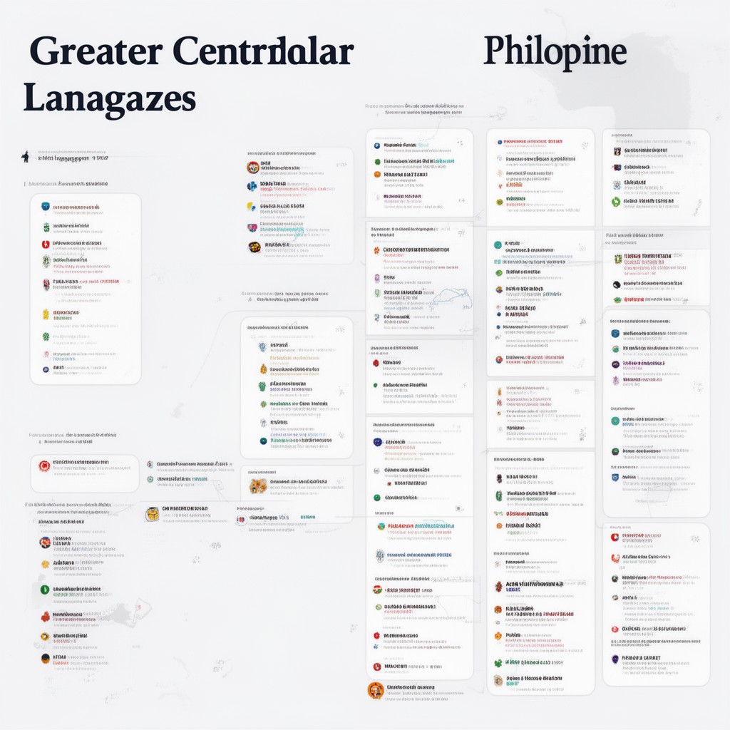 AI-generated illustration of Greater Central Philippine languages