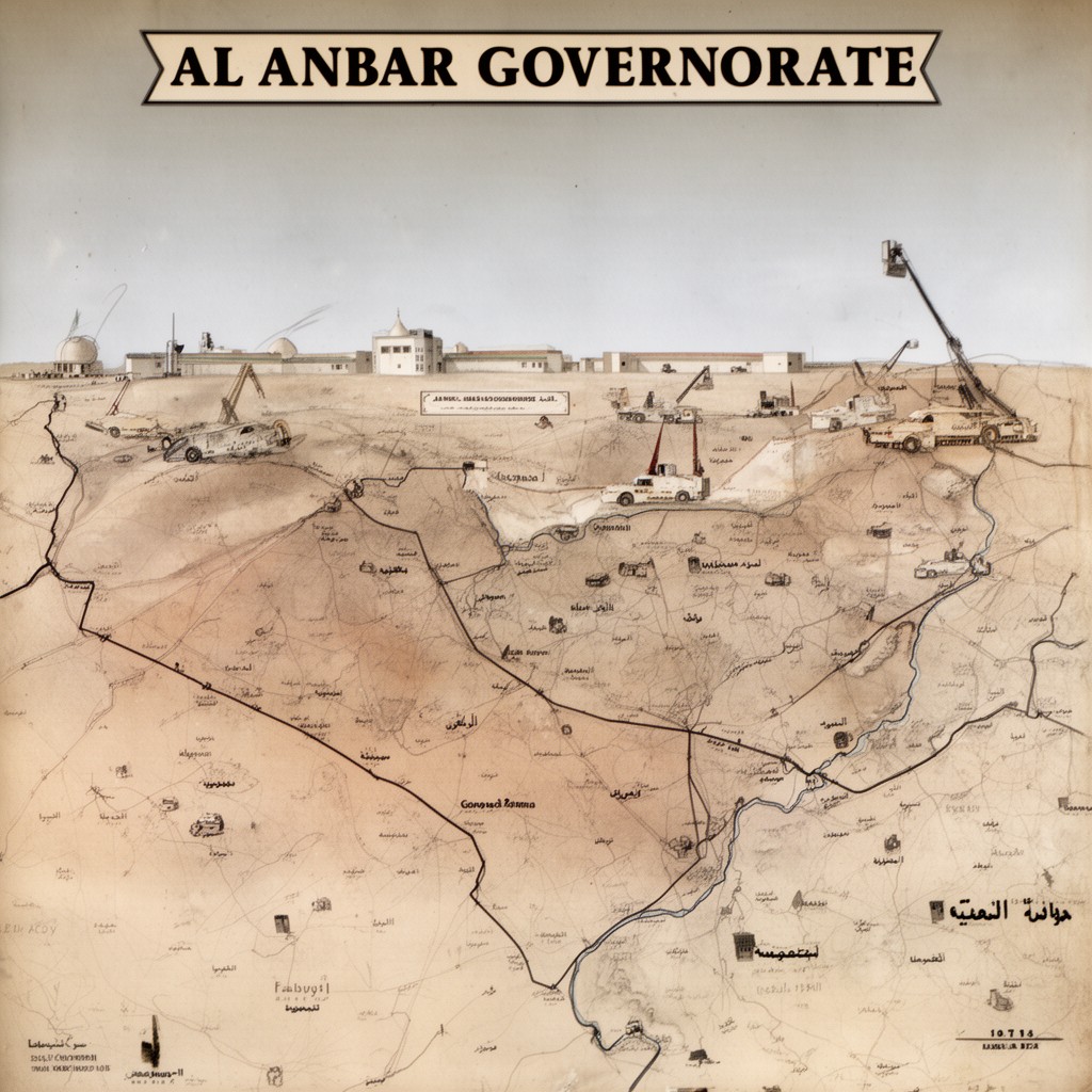 AI-generated illustration of Al Anbar Governorate