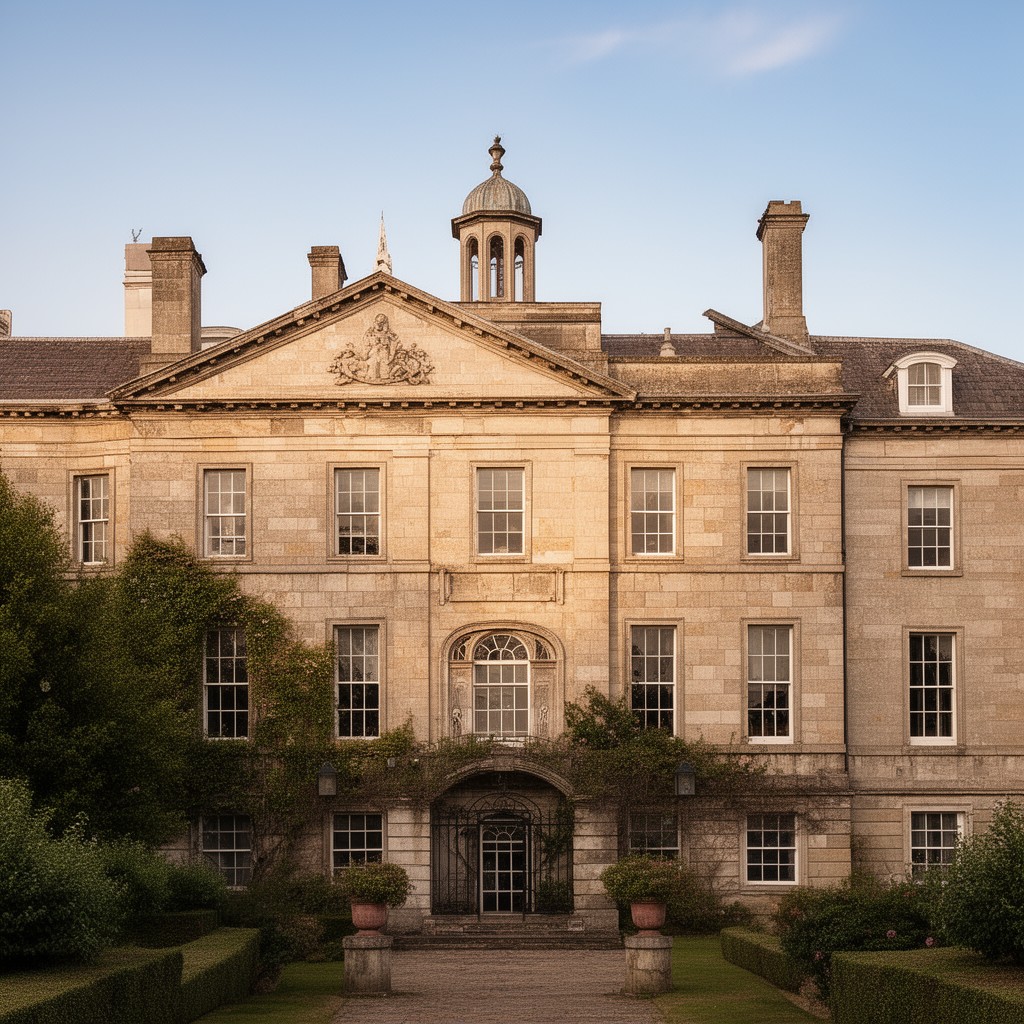 AI-generated illustration of Georgian architecture