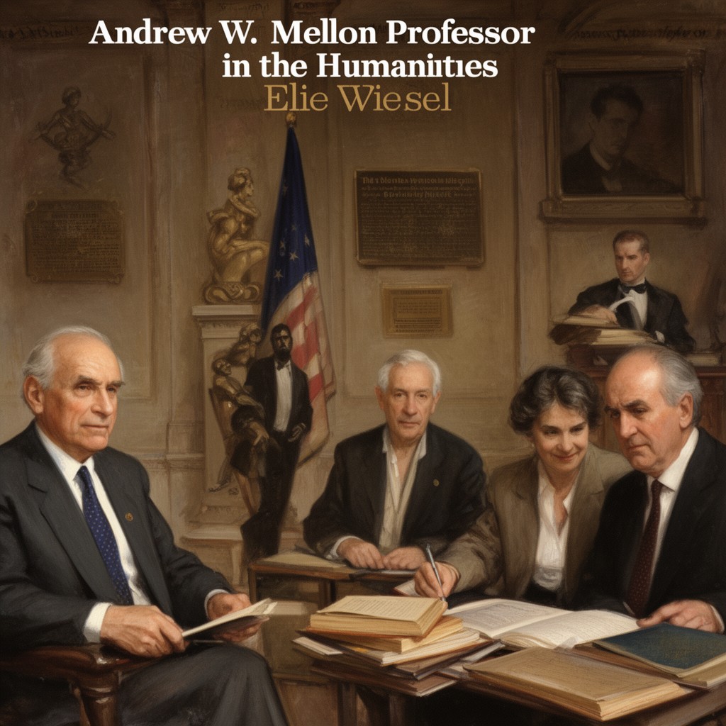 AI-generated illustration of Andrew W. Mellon Professor in the Humanities