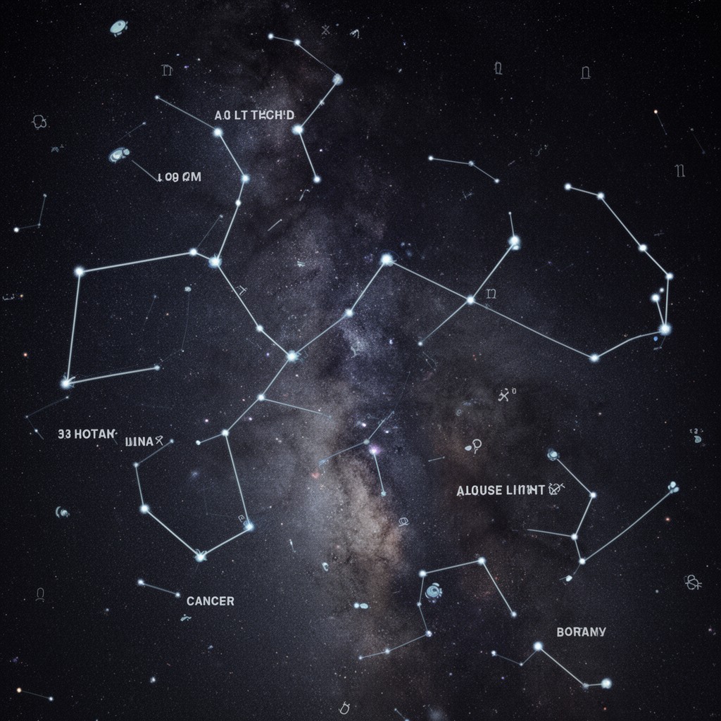 AI-generated illustration of constellation Cancer